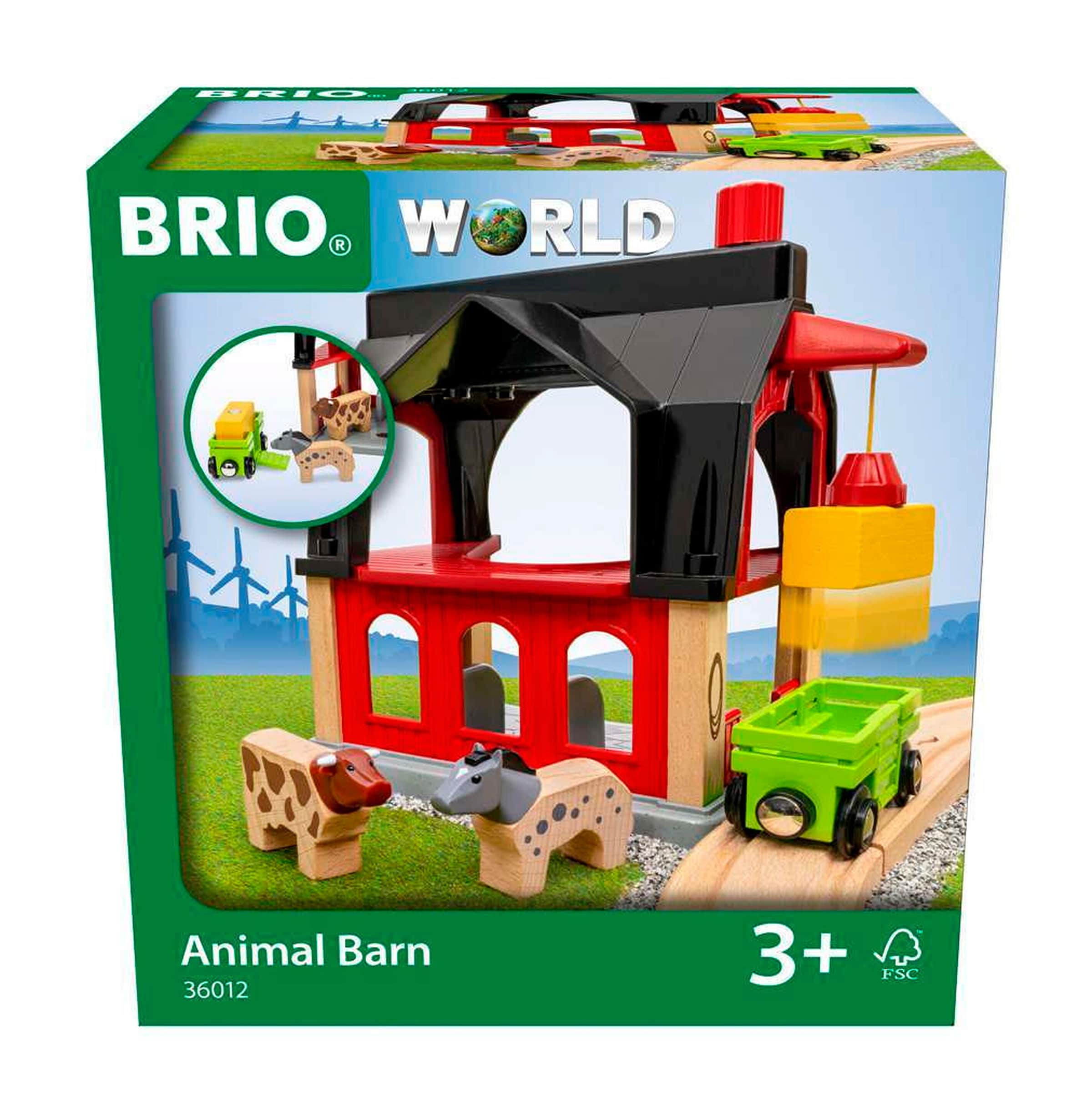 BRIO Tierscheune mit Heuwaggon
