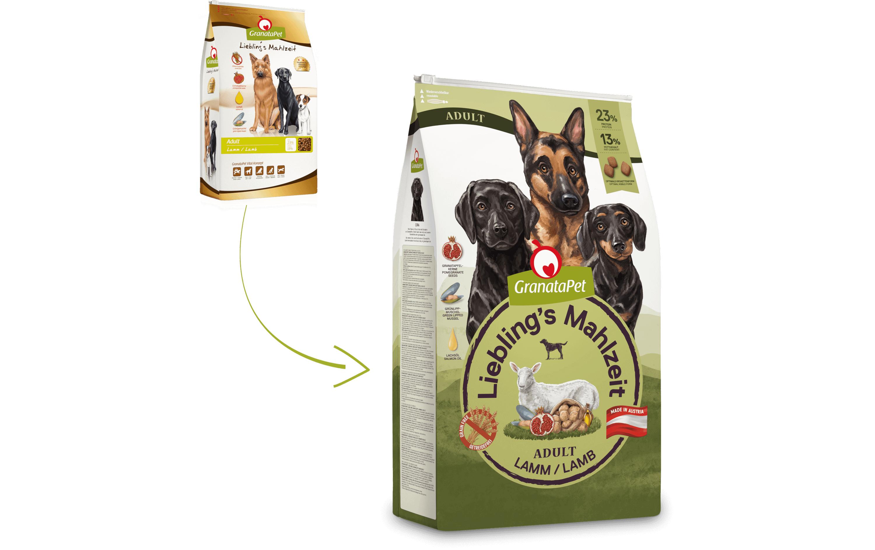 Trockenfutter Liebling's Mahlzeit Lamm Adult 10 kgAlleinfuttermittel für ausgewachsene Hunde