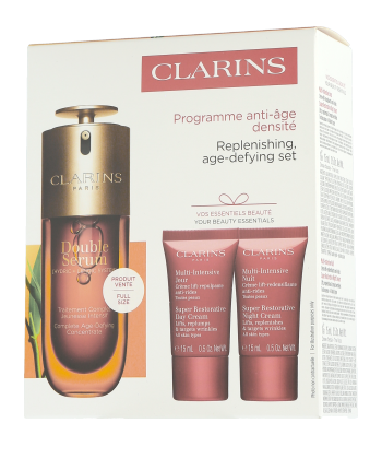 Clarins Double Serum Set mit Age-Defying Concentrate & Multi-Intensiv Crème 50ml-15ml-15ml