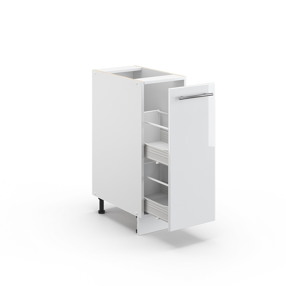 Vicco Apothekerunterschrank 30 cm Weiß Hochglanz Küchenschrank Apothekerschrank Küchenzeile Fame-Line