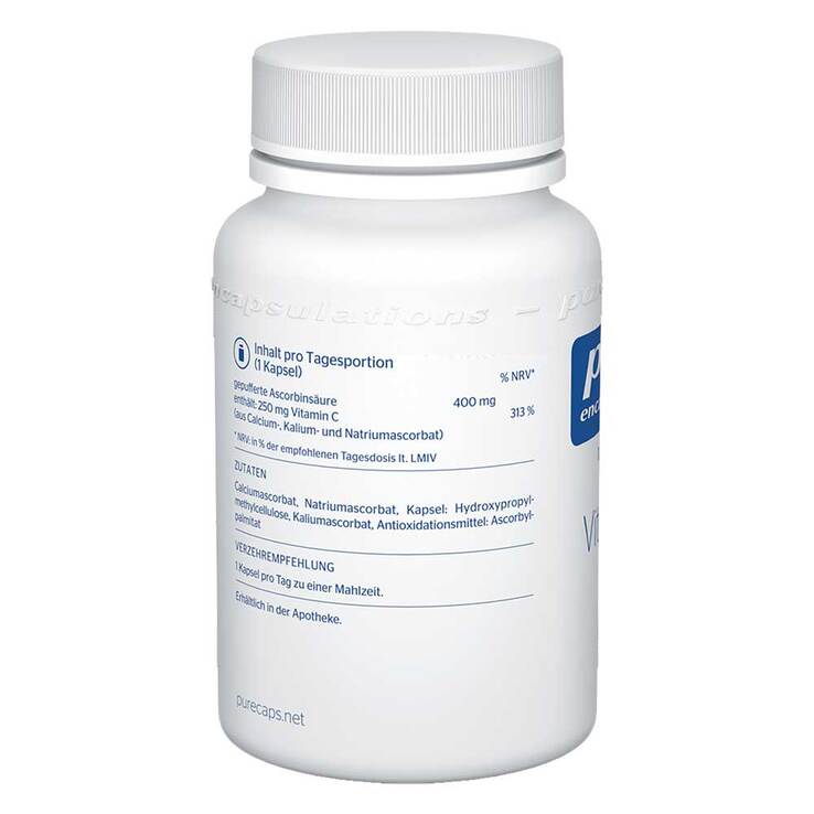 Pure Encapsulations Vitamin C 400 gepuffert Kapseln, 90 St