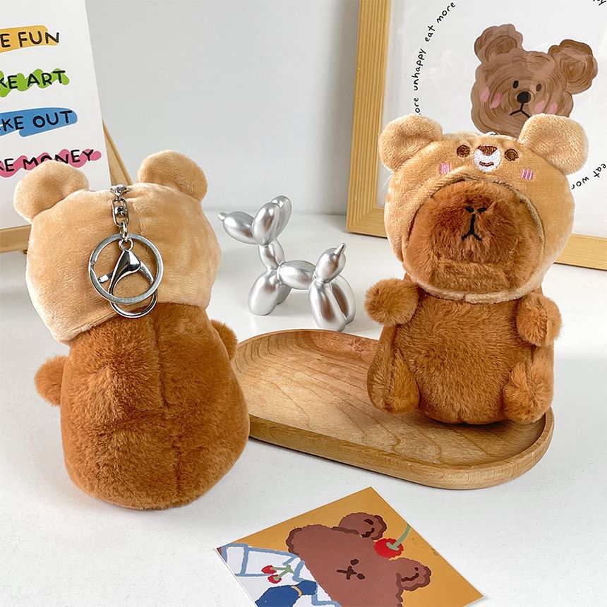 Klasse 302 - Capybara Chenille Tashanger Sleutelhanger