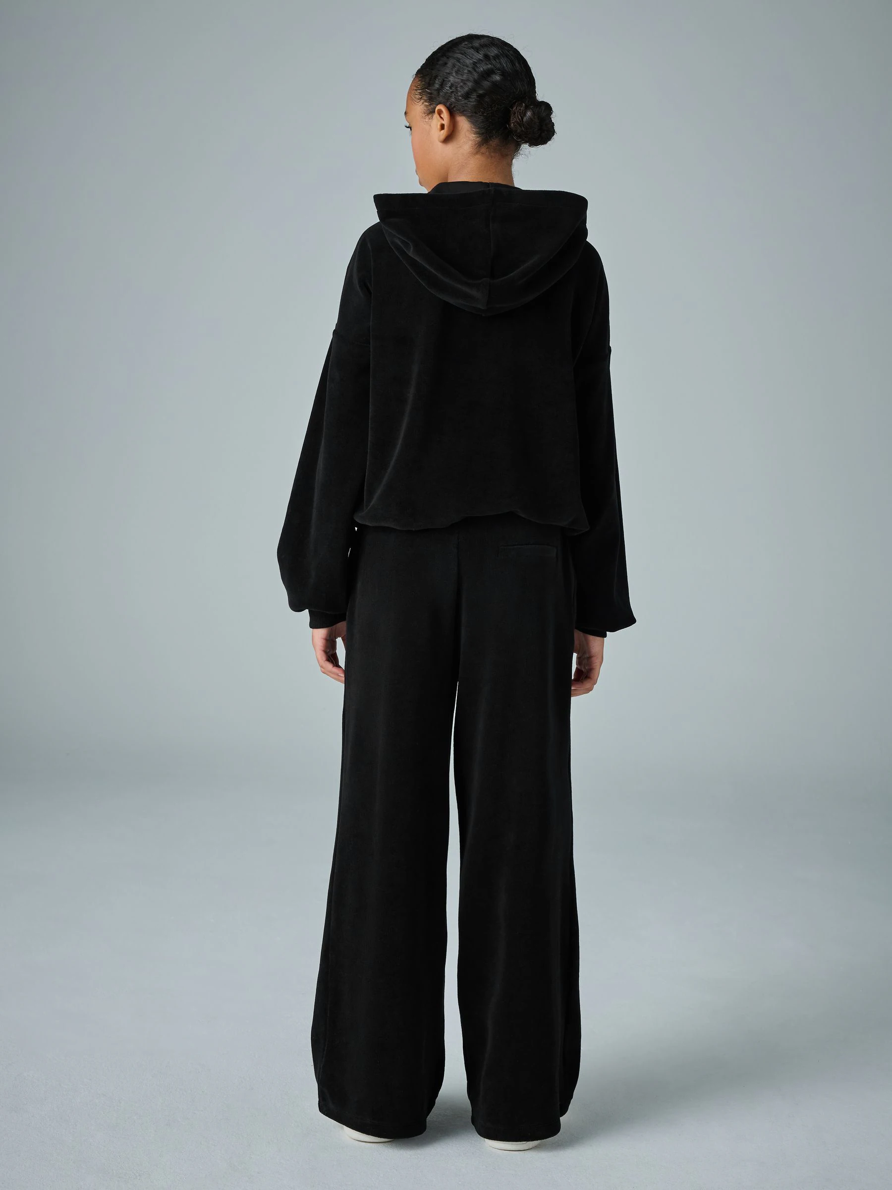 smALLSAINTS Velour Hoodie and Wide Leg Jogger Set