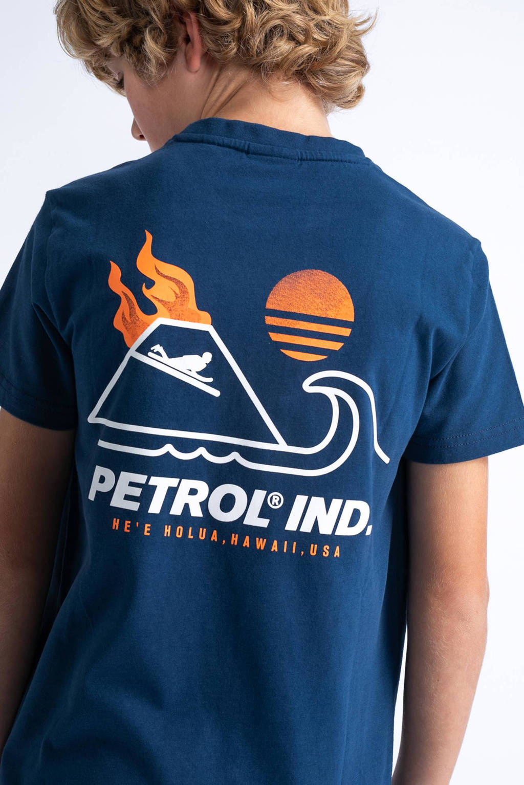 Petrol Industries T-shirt met logo blauw