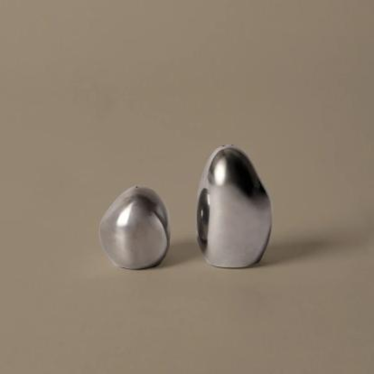 Ferm Living Orevo peper- en zout strooiers set van 2 Steel