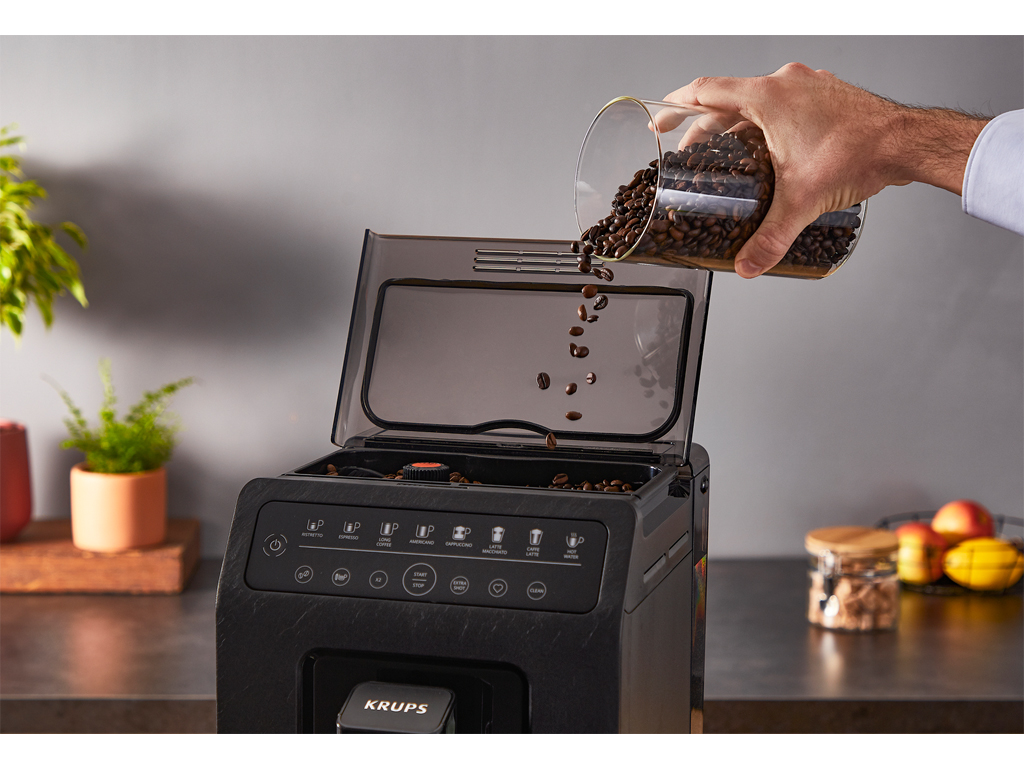 MÁQUINA DE CAFÉ EXPRESSO AUTOMÁTICA KRUPS EA897B10 PRETA
