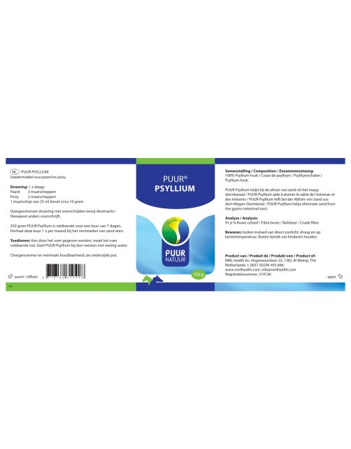 Puur Natuur Psyllium Paard - Anti insect - 350 g
