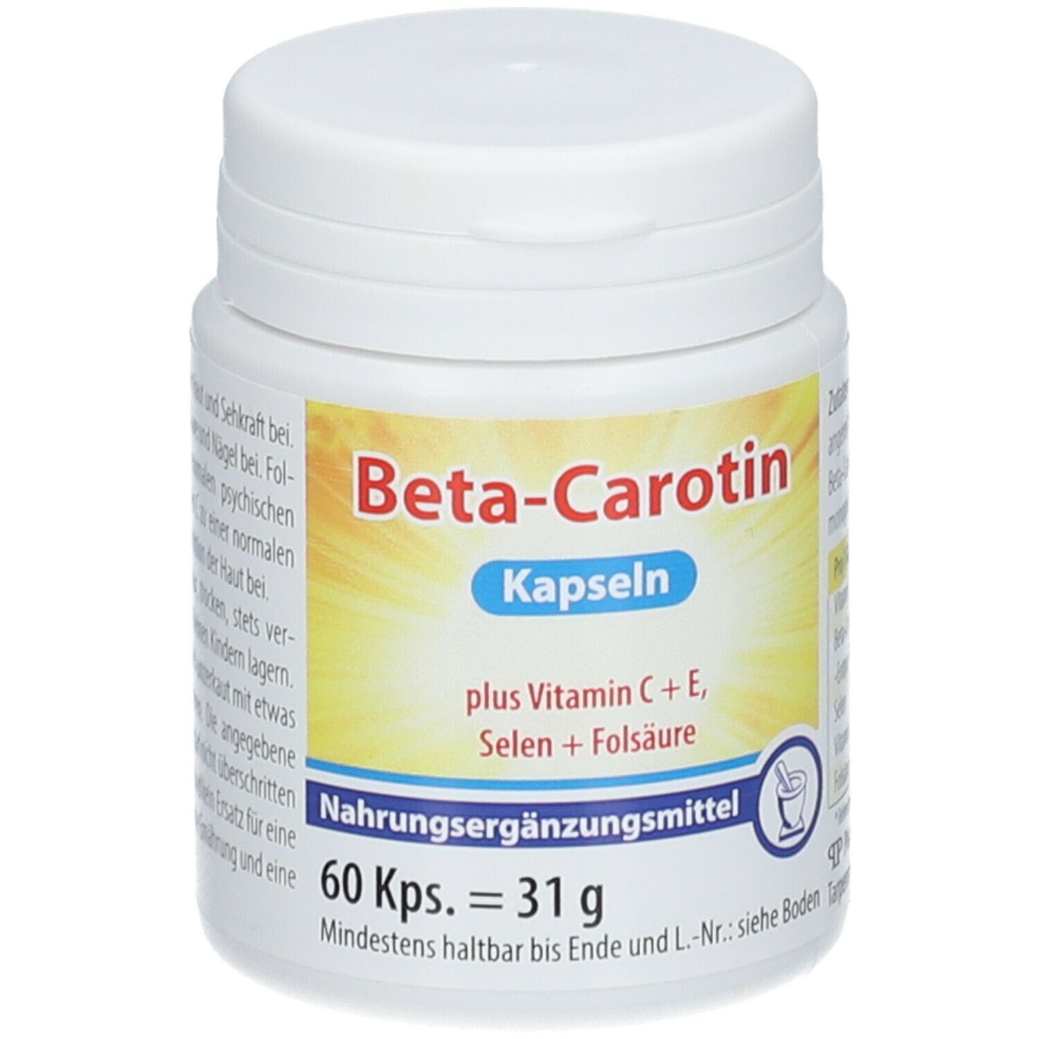 Beta Carotin Kapseln + Vitamin C + E