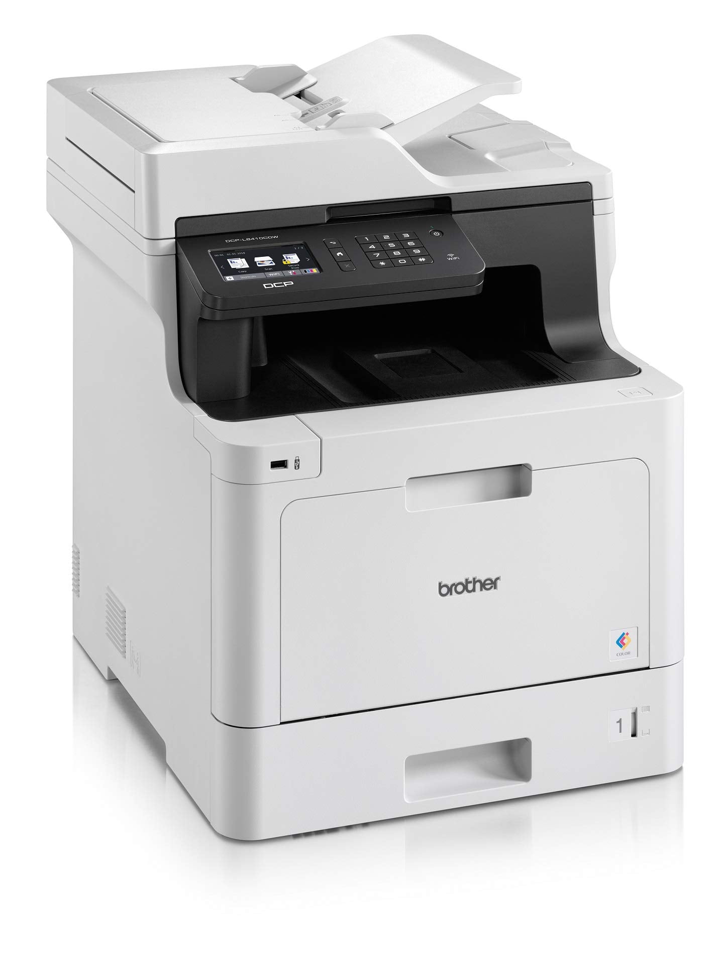 Brother DCP-L8410CDW Imprimante Multifonction 3 en 1 Laser - Professionnel - Economique - Couleur - Compact mais Puissant - Récompensé par Bli - A4, N