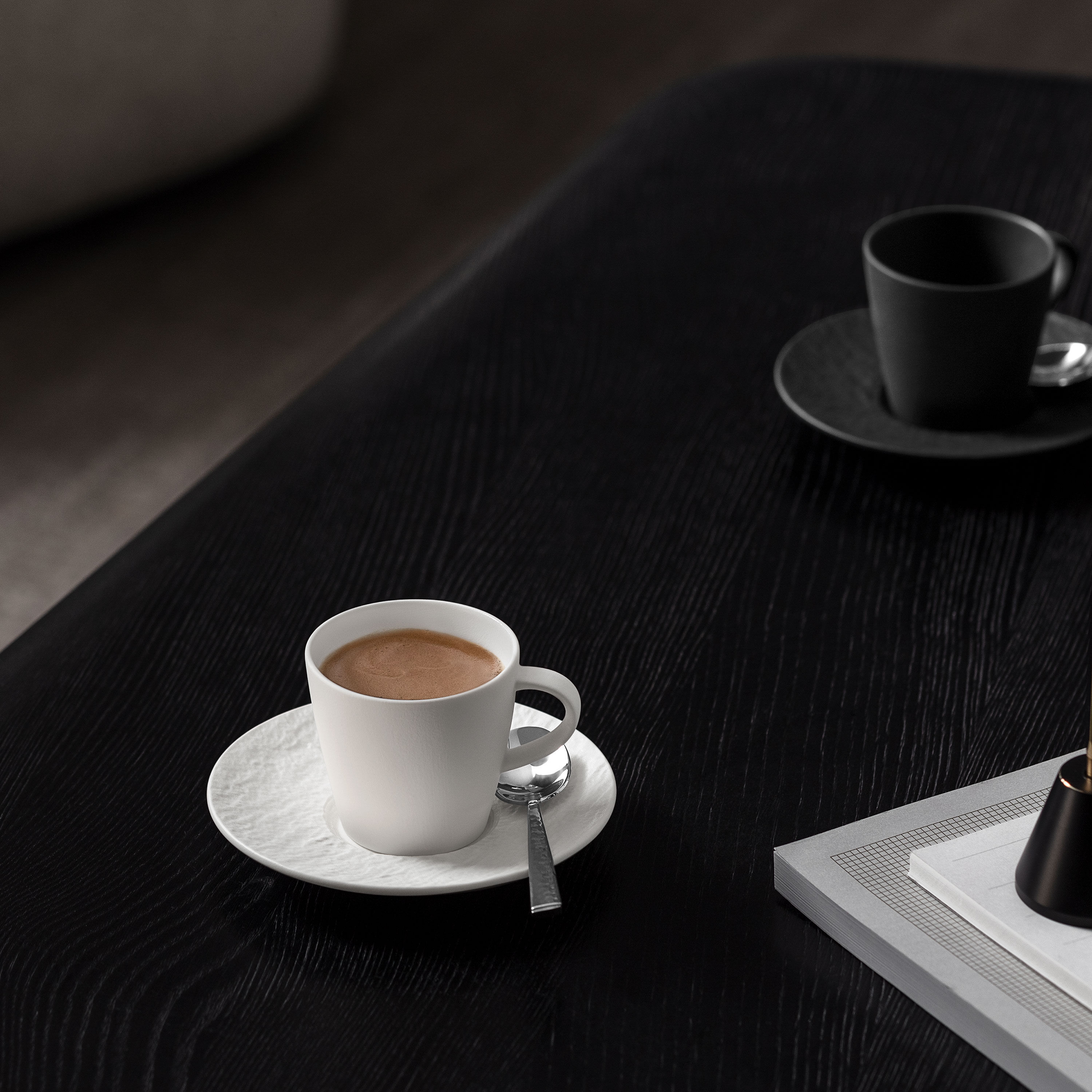 Manufacture Espresso cup saucer White, 4.8'', Premium Porcelain