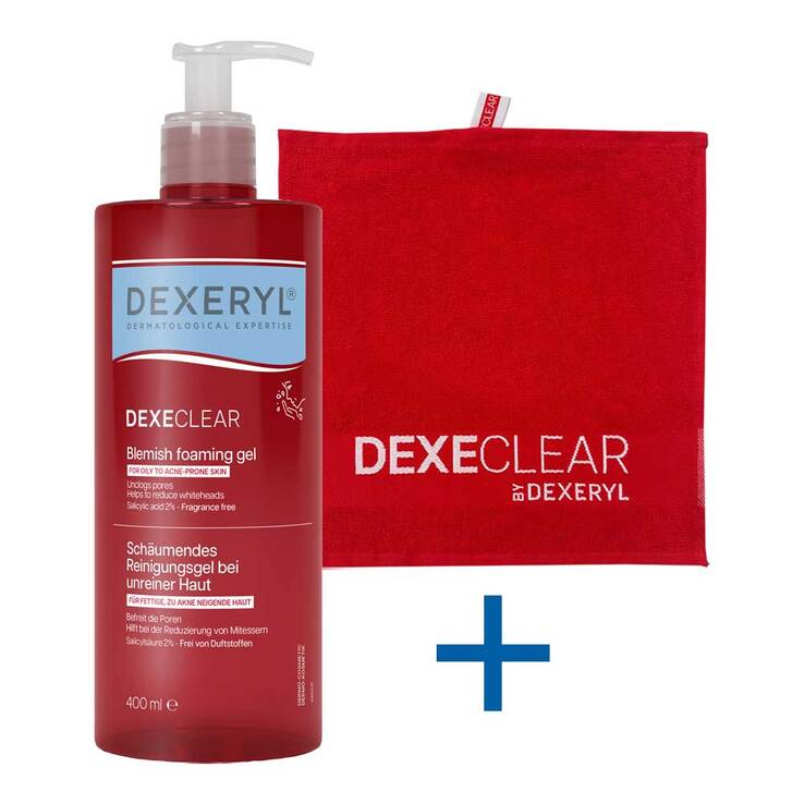 Dexeryl Dexeclear Reinigungsgel schäumend für unreine Haut, 400 ml