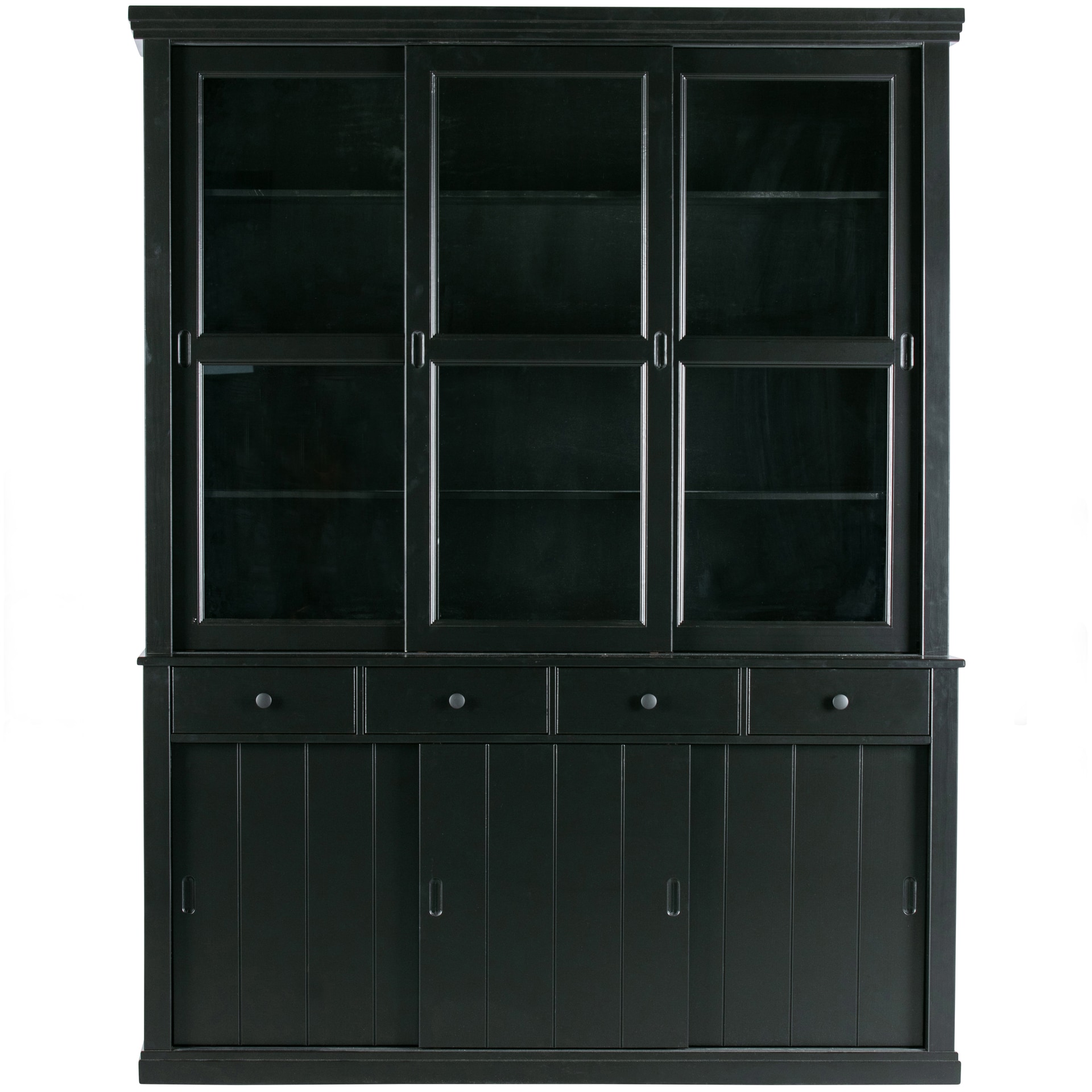 Buffetschrank LAGOS 166 x 214 cm schwarz