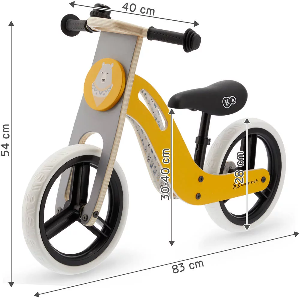 DRAISIENNE BOIS UNIQ JAUNE