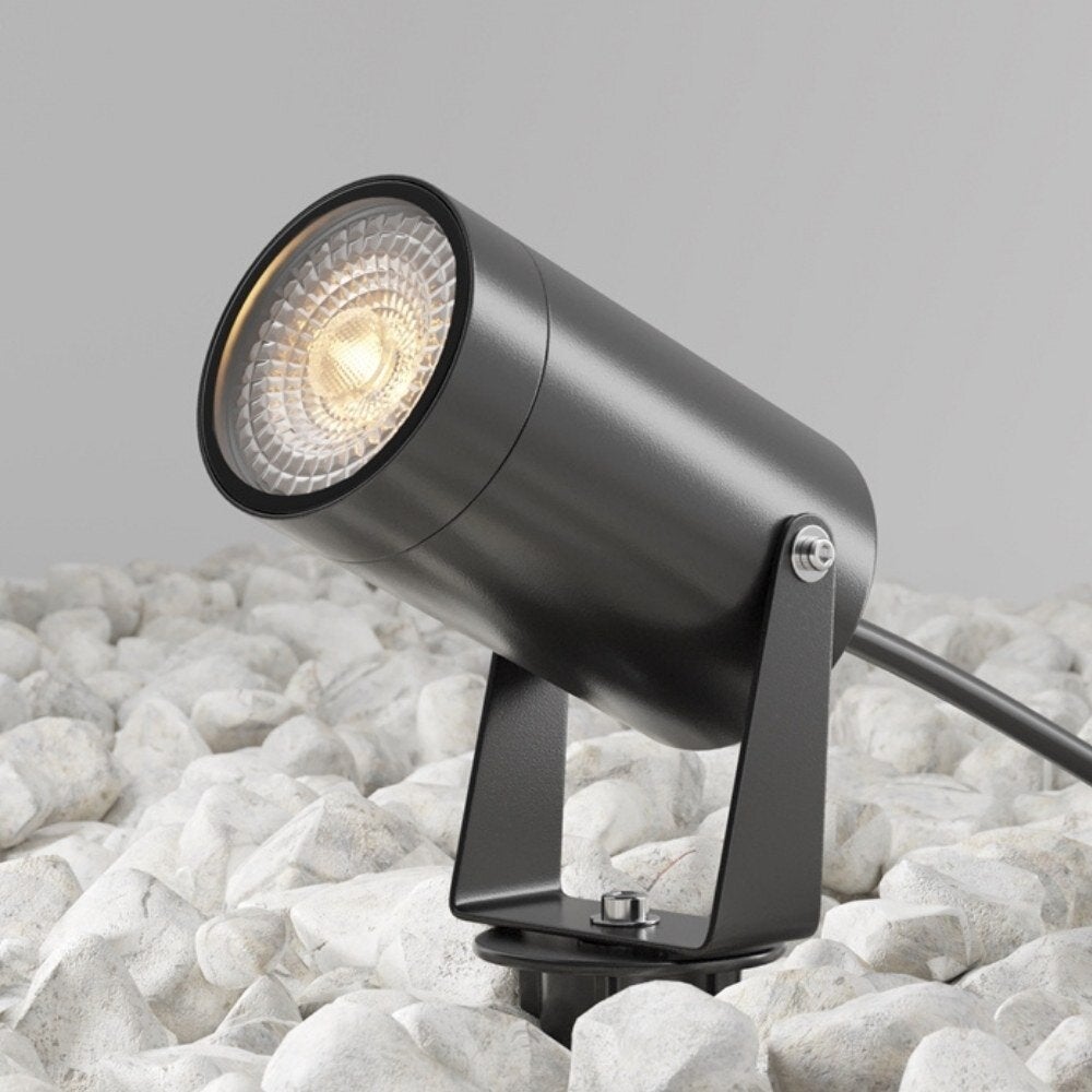 Scope spike lamp in zwart GU10 IP65