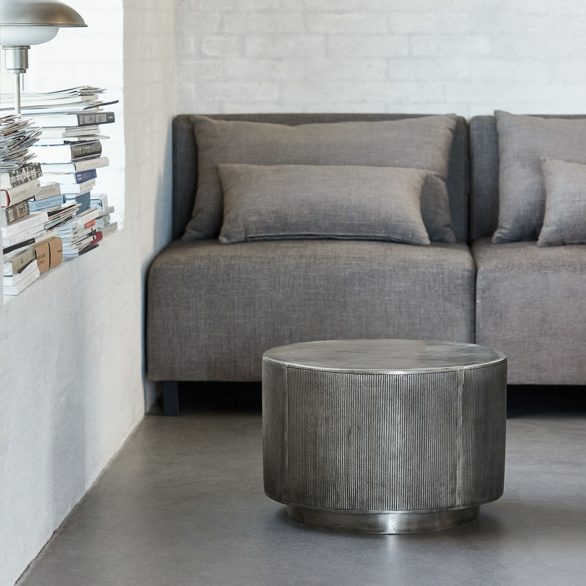 House Doctor salontafel Rota Maat M - 35 cm - zilver