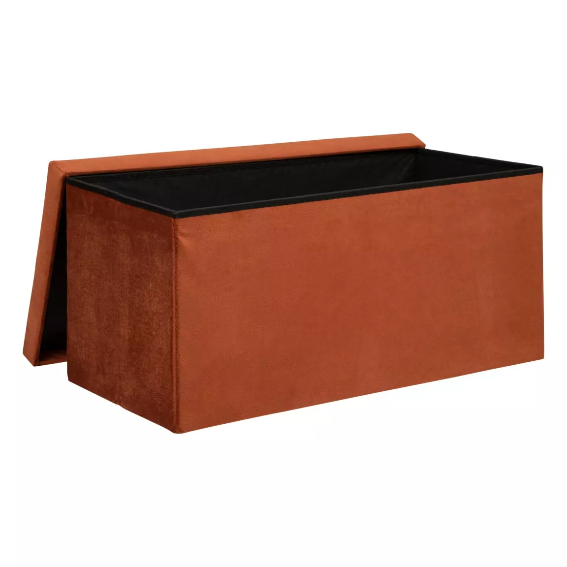 Pouf de rangement double Lilou Ambre