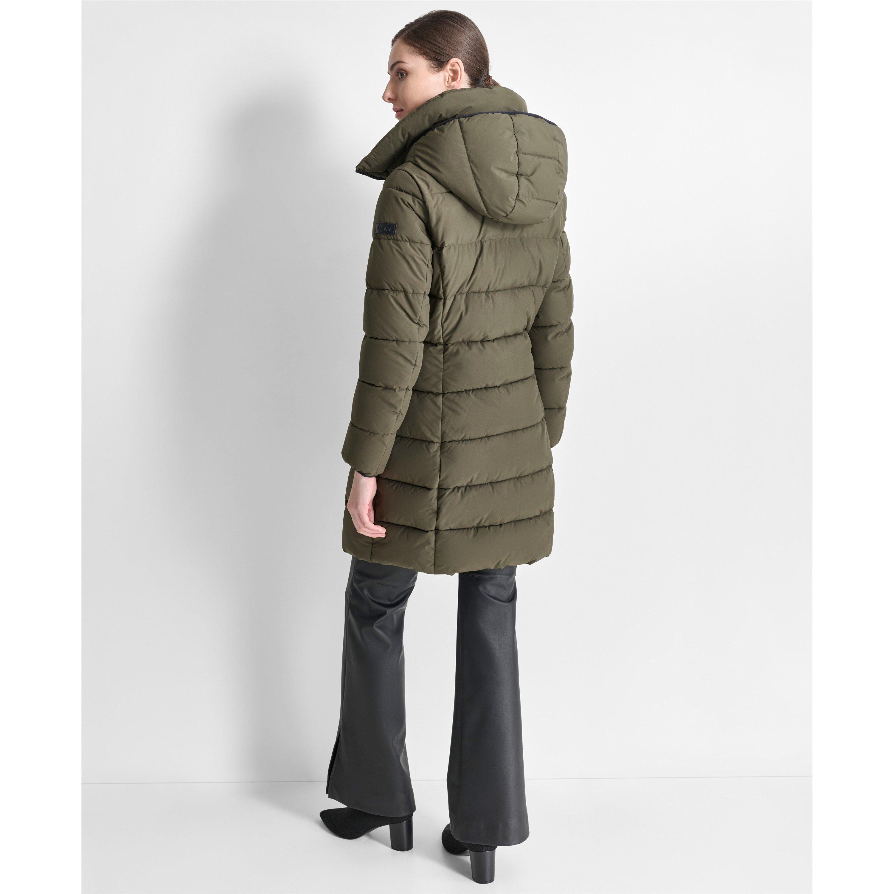 DKNY Long Puffer Jacket