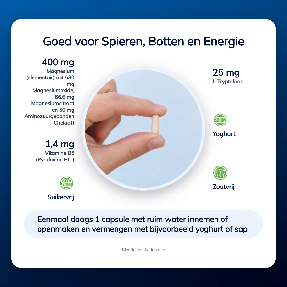 Magnesium 400 met Vitamine B6 & L-Tryptofaan