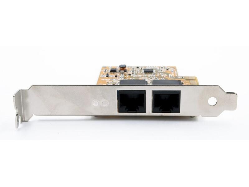 Exsys Netzwerkkarte EX-6072-4K PCIe PCIe-Netzwerkkarte mit zwei Gigabit-Ports