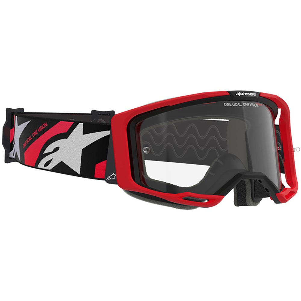 Alpinestars - Masque Vision 8 Luar Noir / Blanc / Rouge / Transparent
