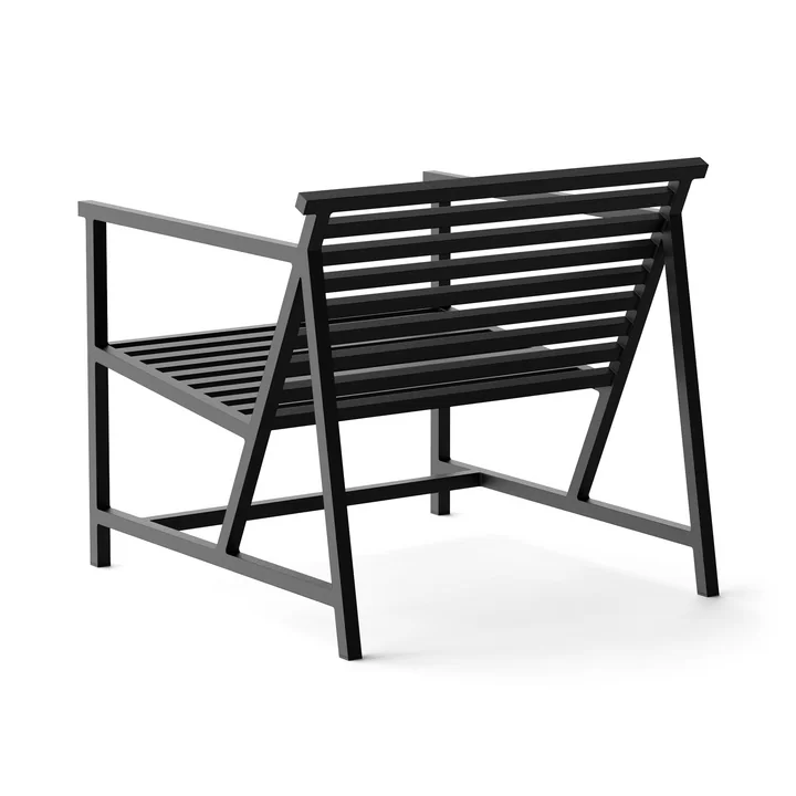 NINE - 19 Outdoors Lounge Armchair, schwarz