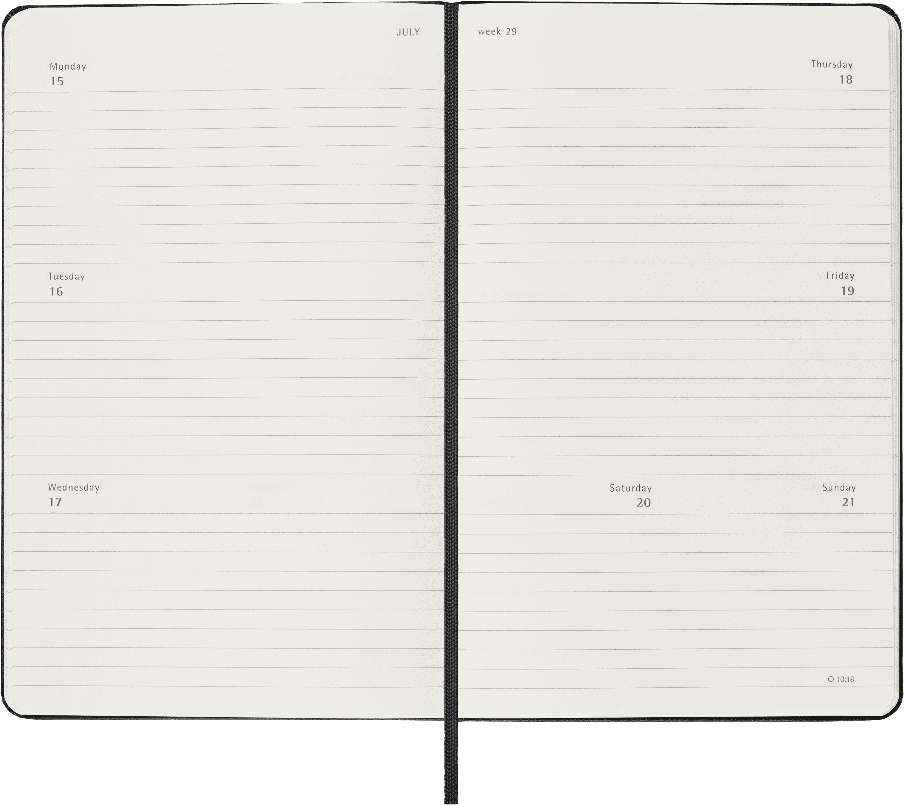Classic Planner 2024/2025 Large Weekly horizontal, hard cover, 18 months