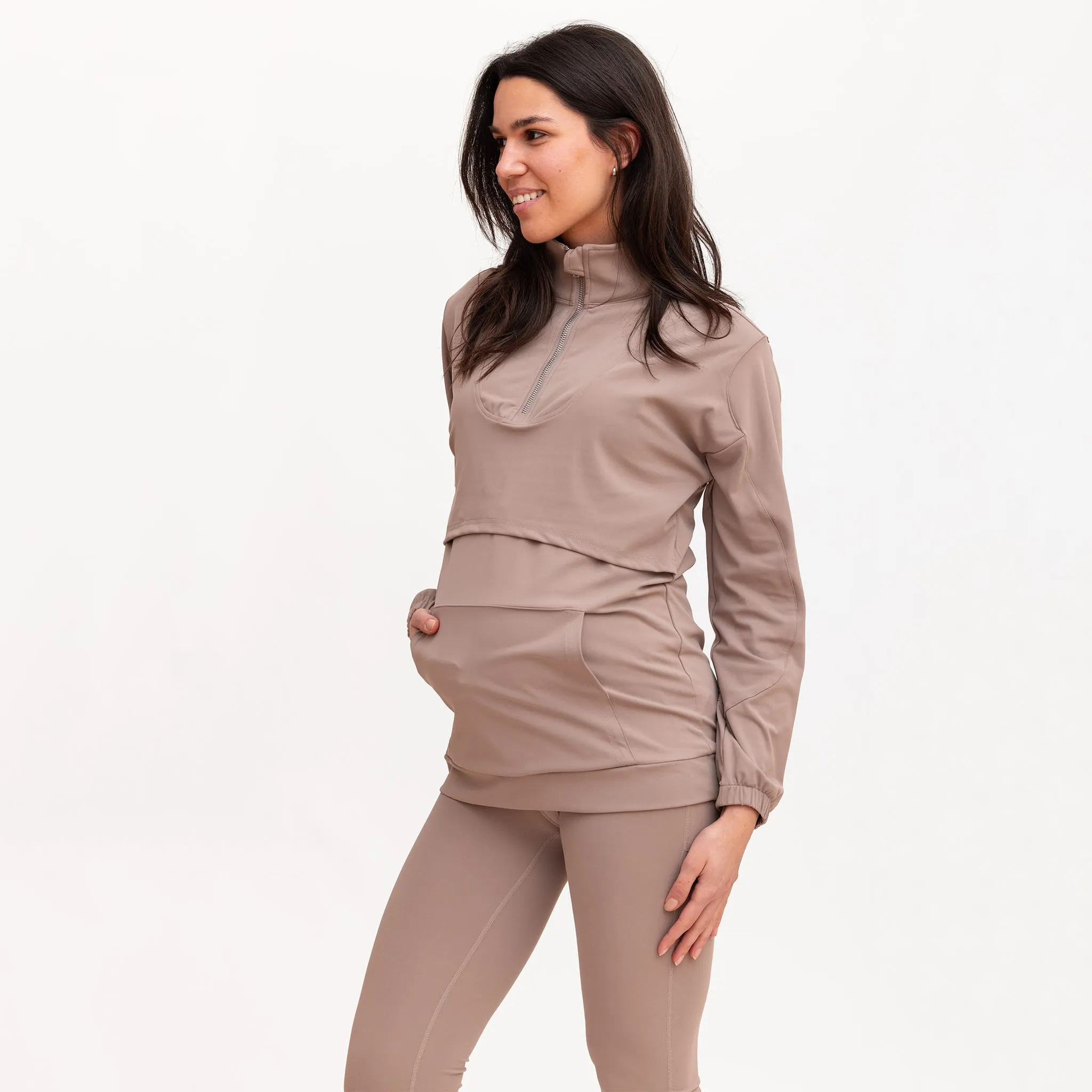 Bella Maternité Legging Athlétique Taupe