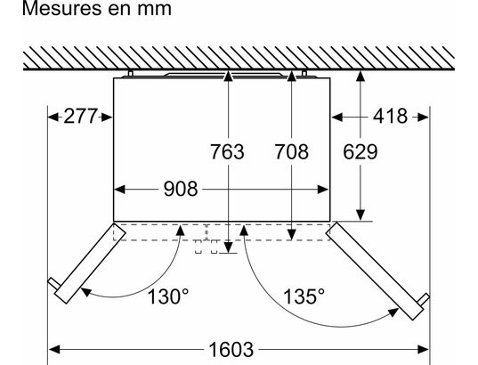 BOSCH - Réfrigérateur américain KAD93AIDP, Total No Frost
