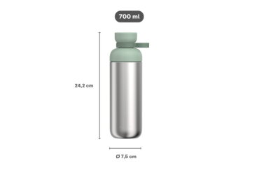 Mepal Vita RVS waterfles 700 ml – Vivid blue