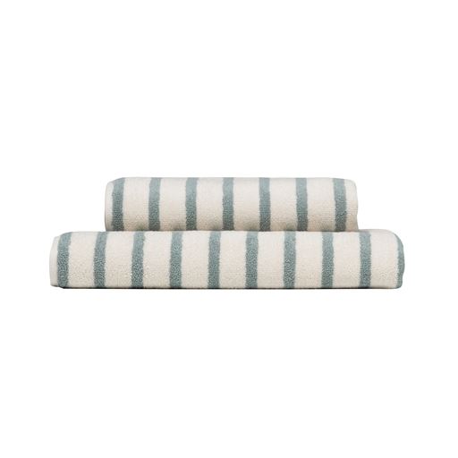 Høie Everyday Stripe Håndklæde, Aqua, 50x90 cm