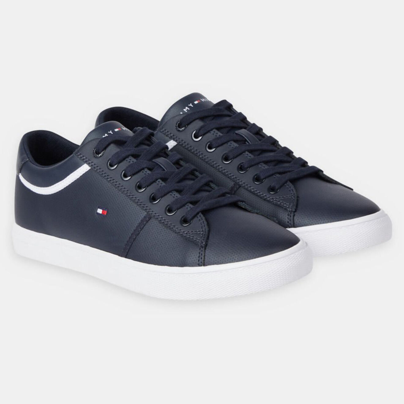 Tommy Hilfiger Baskets en Cuir Ionic Vulc bleu marine