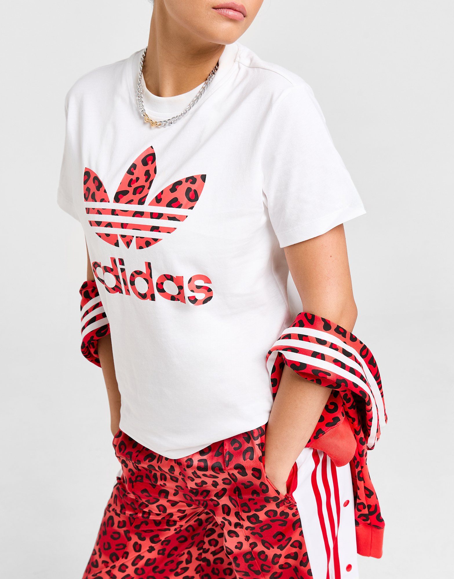adidas Originals T-shirt Trèfle adidas Originals Leopard Luxe