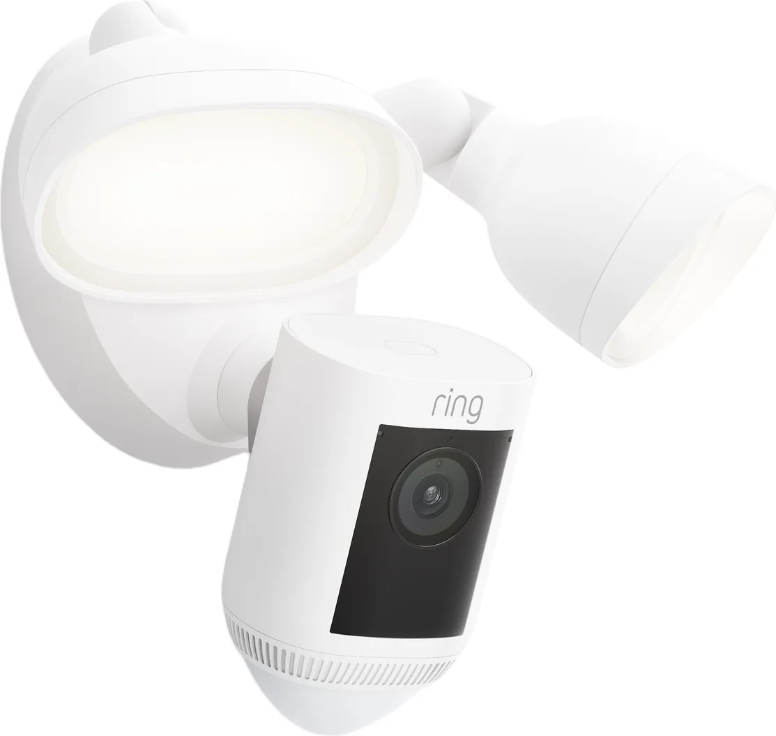 Ring Floodlight Cam Wired Pro Blanc Caméra de surveillance