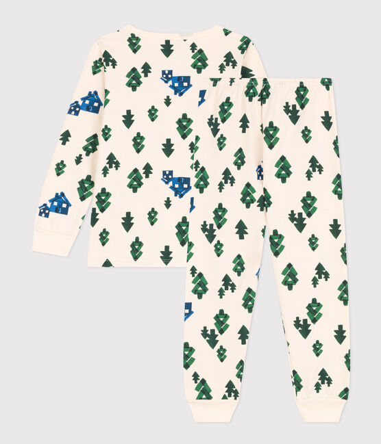 Pyjama imprimé chalet en molleton enfant
