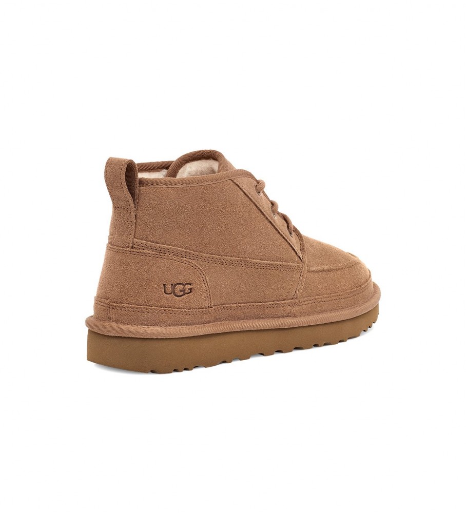 Botas de cano curto UGG M Neumel Moc em couro marrom