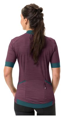 Maillot Manches Courtes Femme Vaude Kuro FZ Violet