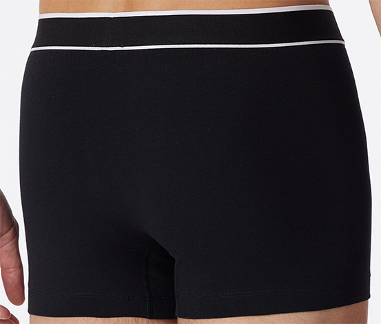3 SCHIESSER Shorts mit Bio-Baumwolle, schwarz