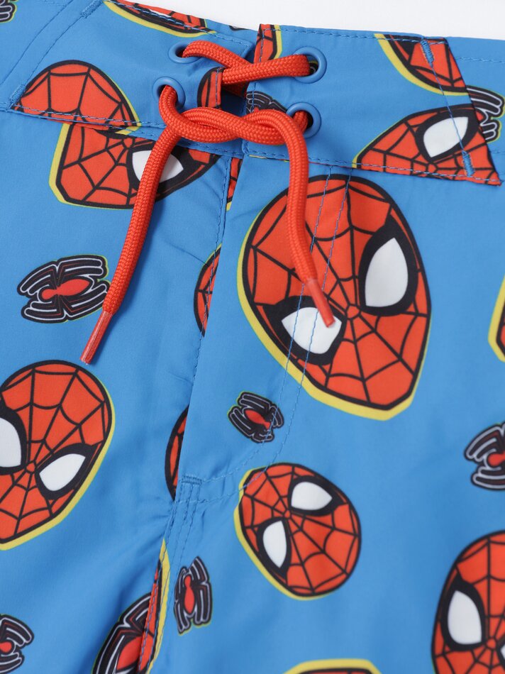 Maiô Surfista do Homem-Aranha - Marvel - Azul Índigo Lavado