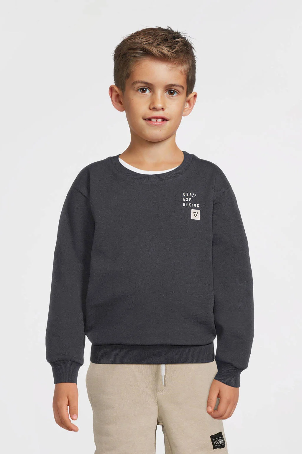 No Way Monday sweater grijs