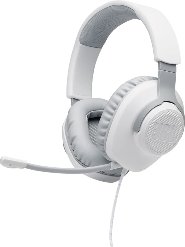JBL Quantum 100 gaming headset (hvid)