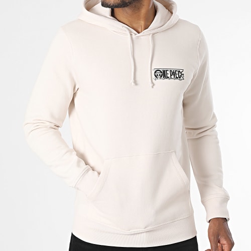 Sweat Capuche Luffy 56 Beige