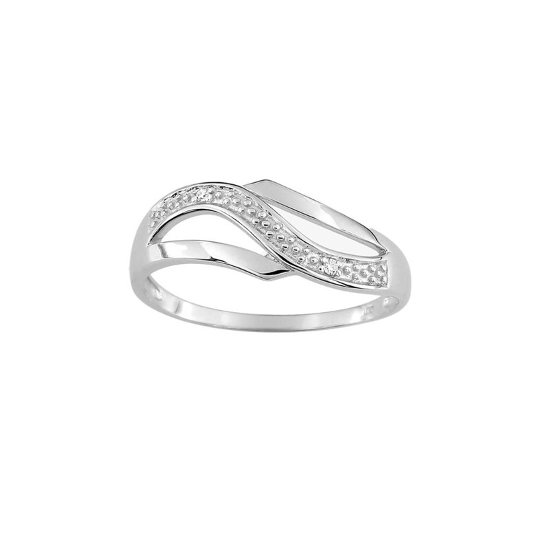 Bague Femme - Or 9 Carats - Diamant 0,01 Carats