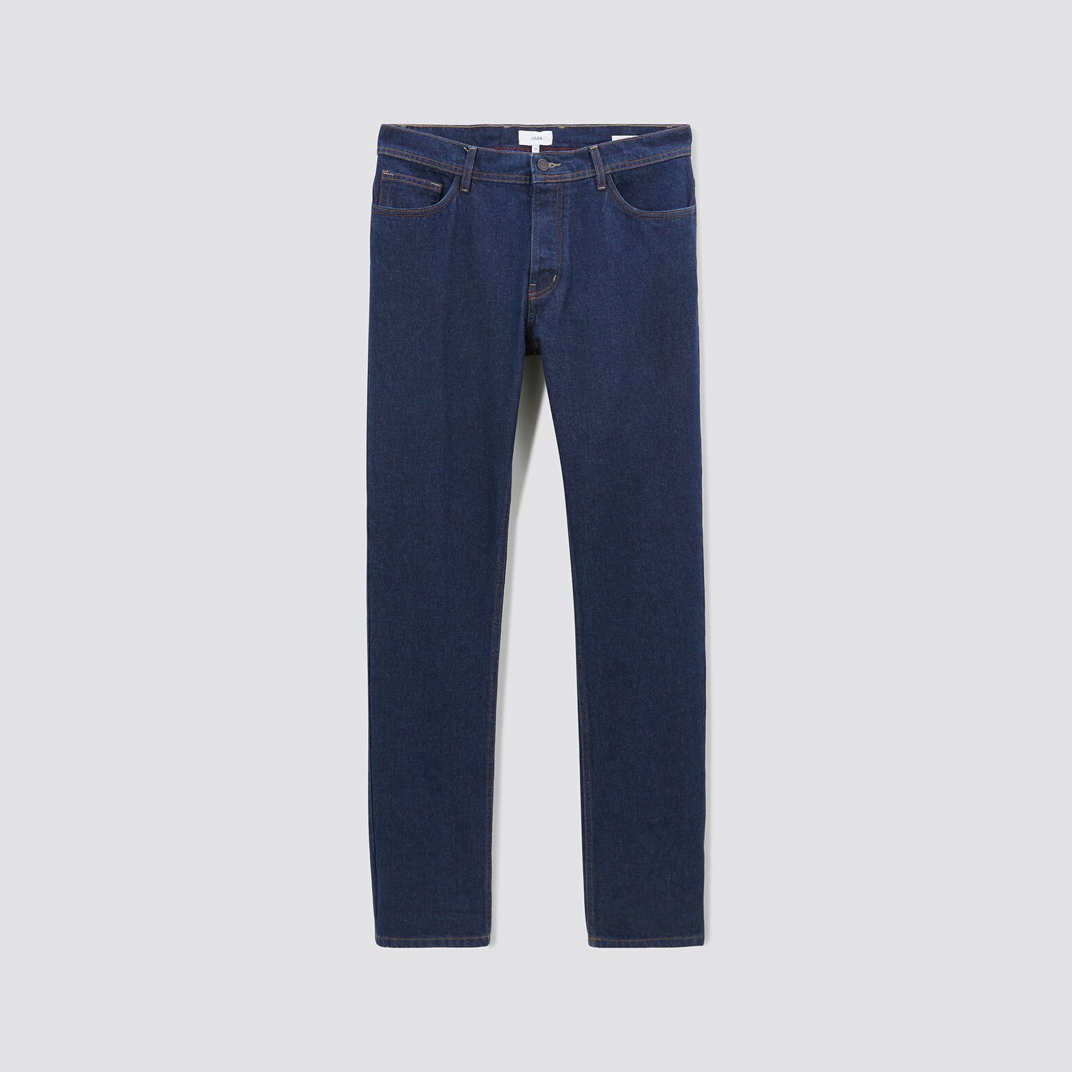 Jean straight authentique brut Bleu moyen
