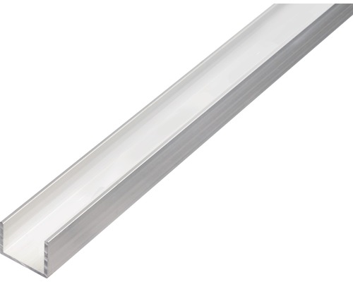 U-profiel aluminium naturel 30x20x2 mm, 2,6 m