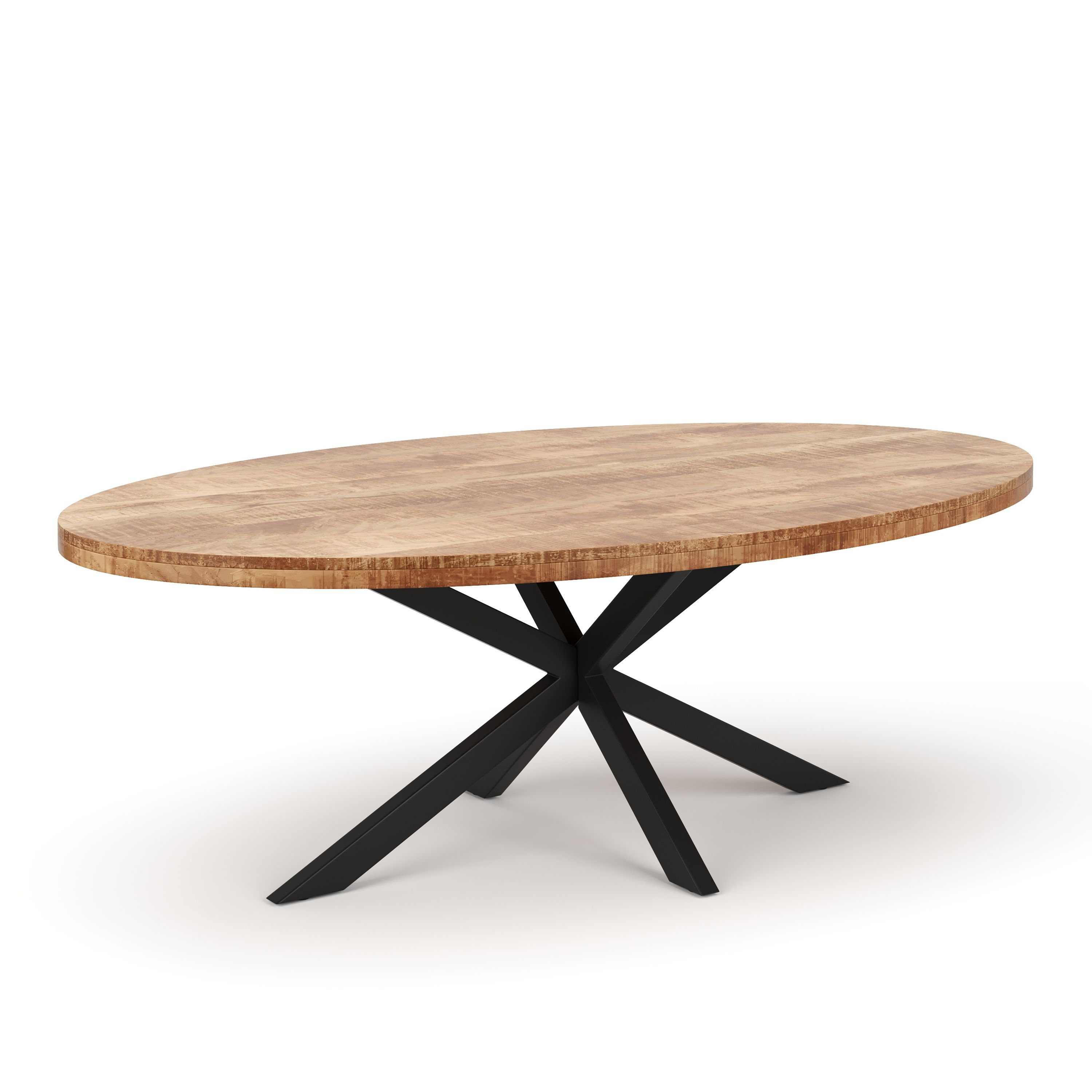 Esstisch Holz MAYLA oval 200 x 100 cm
