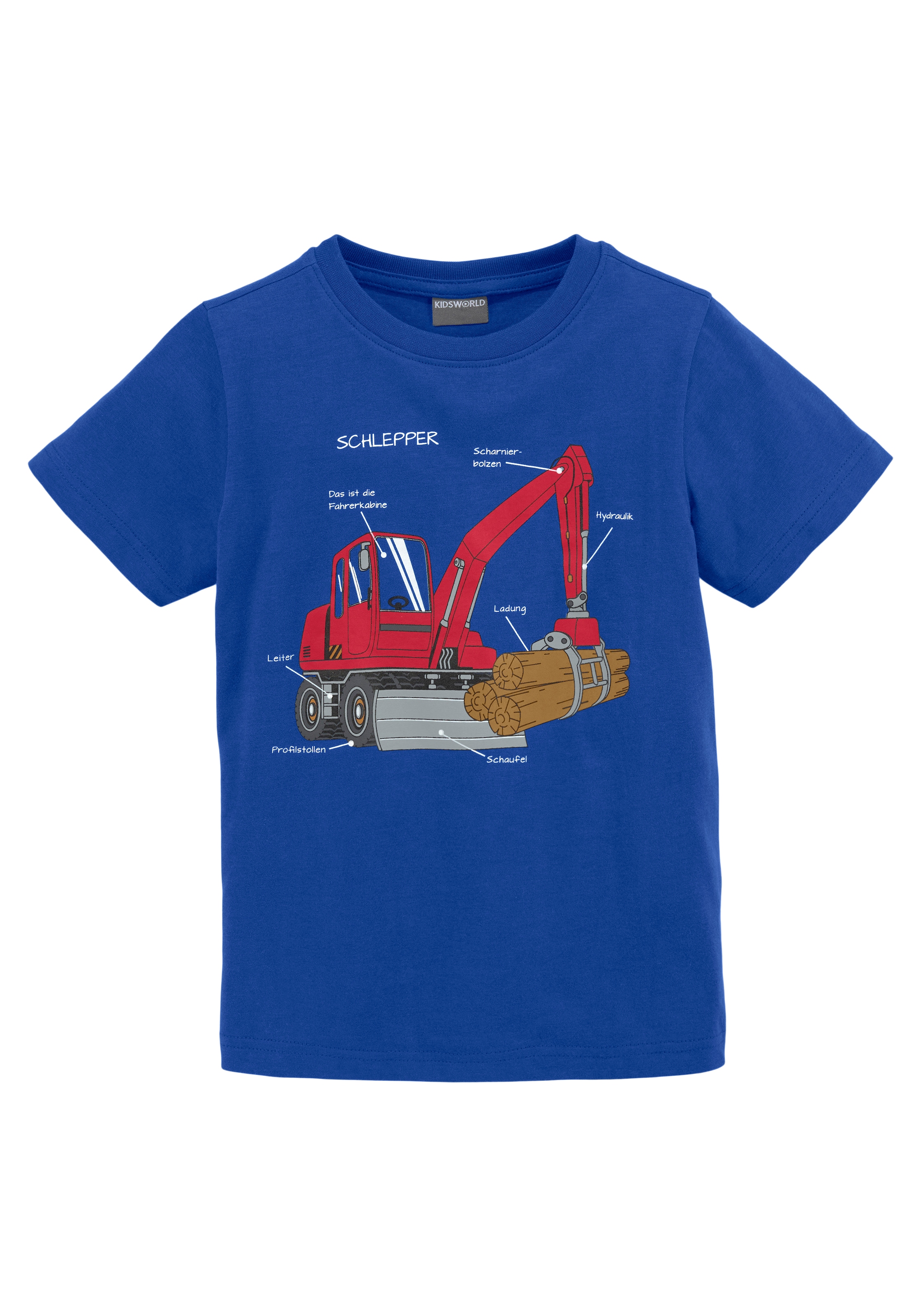 KIDSWORLD T-Shirt »für kleine Jungen«, Kurzarm,  Basic-Passform,  bedruckt mit Statements/Sprüchen