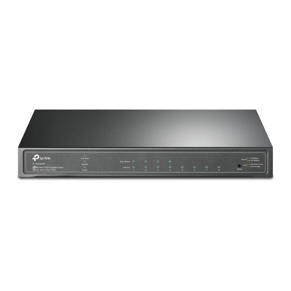 TP-link TL-SG2008P Administrerbar gigabitswitch - 8 porter med 4 porter PoE+