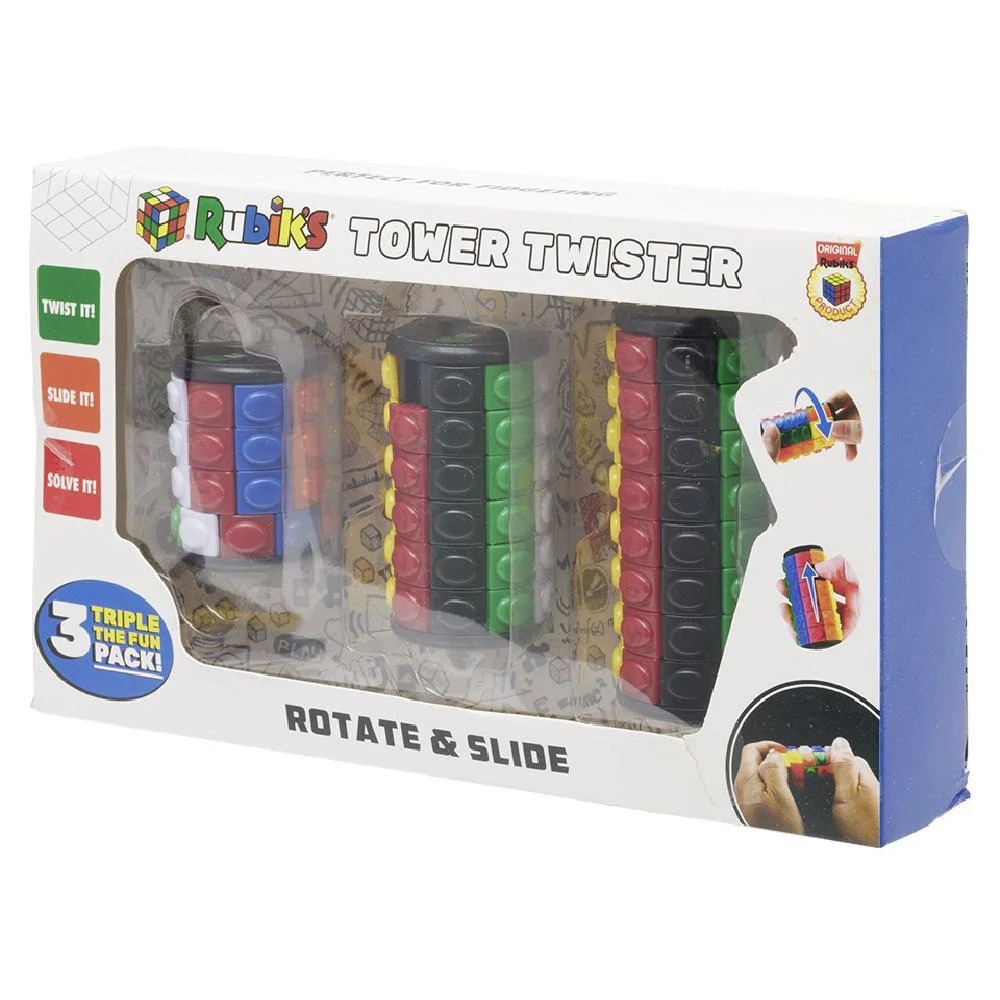 Coffret Rubik's tower twister tourne et glisse x3
