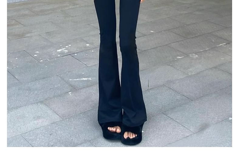 evanesce - High Rise Plain Sheath Bell Bottom Yogabroek
