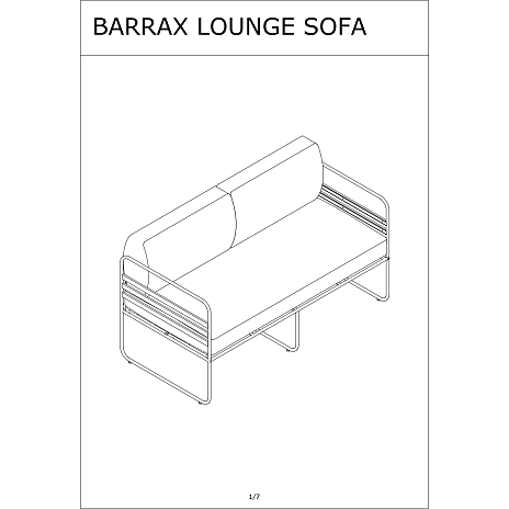 Barrax lounge sofa af akacietræ